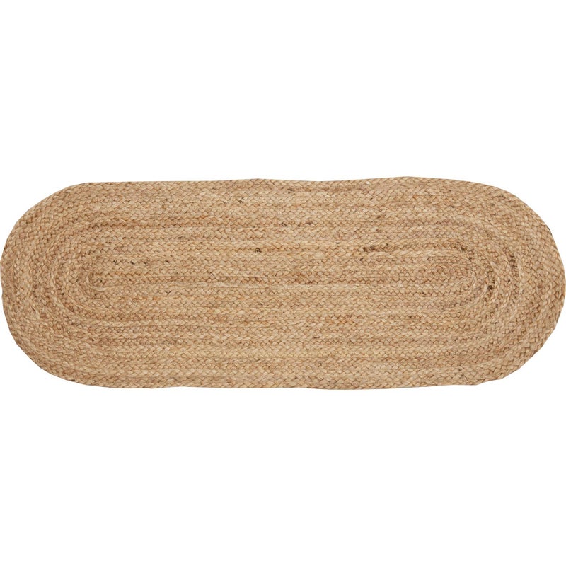 VHC Brands Coastal Farmhouse Jute Table Runner, Natural, 13x36 - Image 4